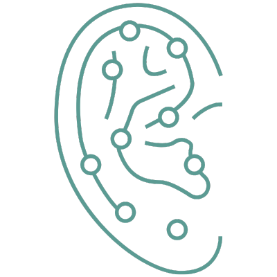 Acupuncture ear points.